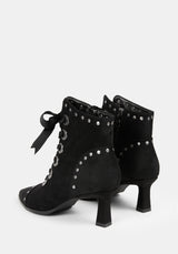 Morvella Pointed Studded Boots US 8