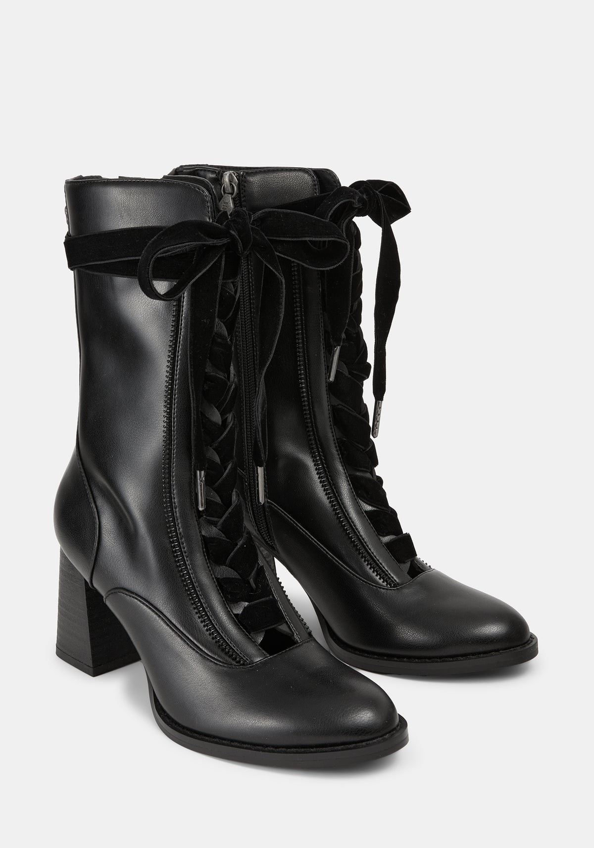 Lileena Heeled Lace Up Boots US 8