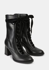 Lileena Heeled Lace Up Boots US 8