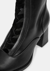 Lileena Heeled Lace Up Boots US 8