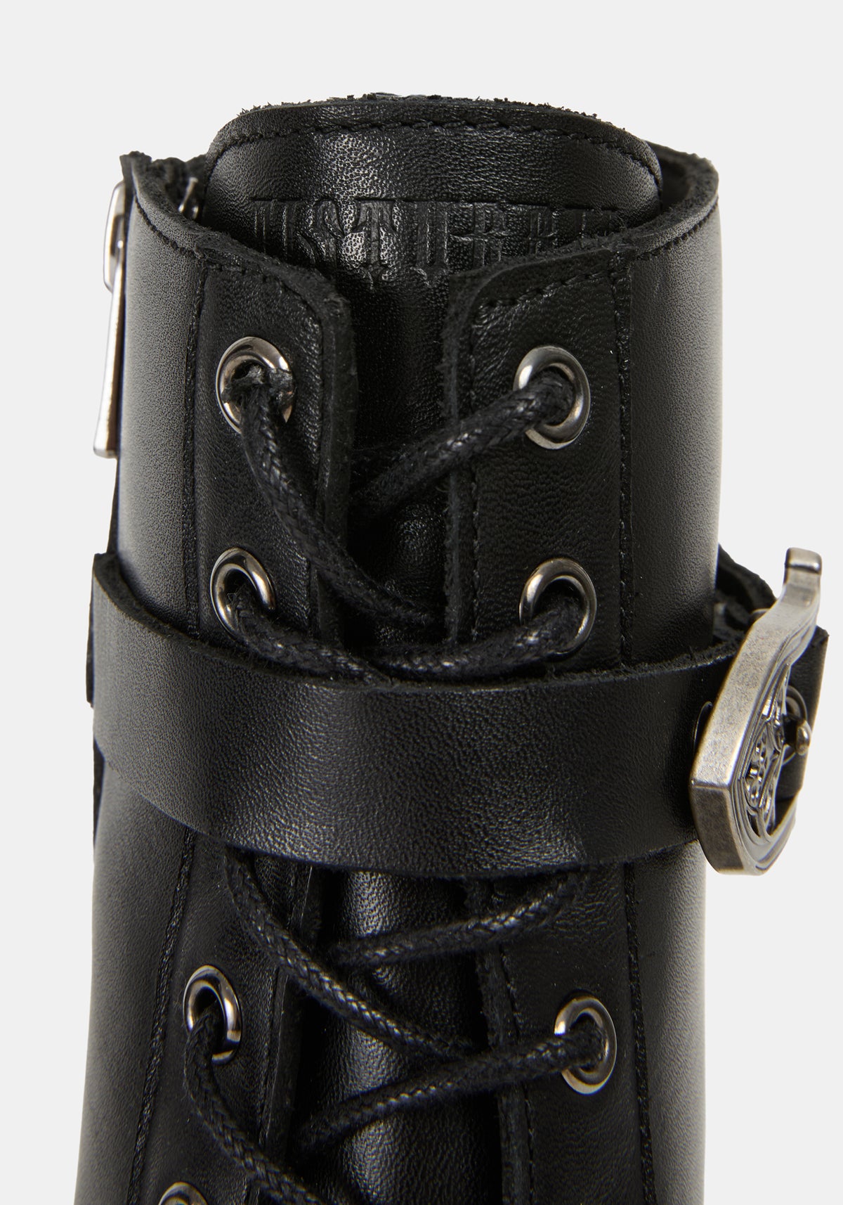 Spinelle Leather Cathedral Buckle Boot UK6