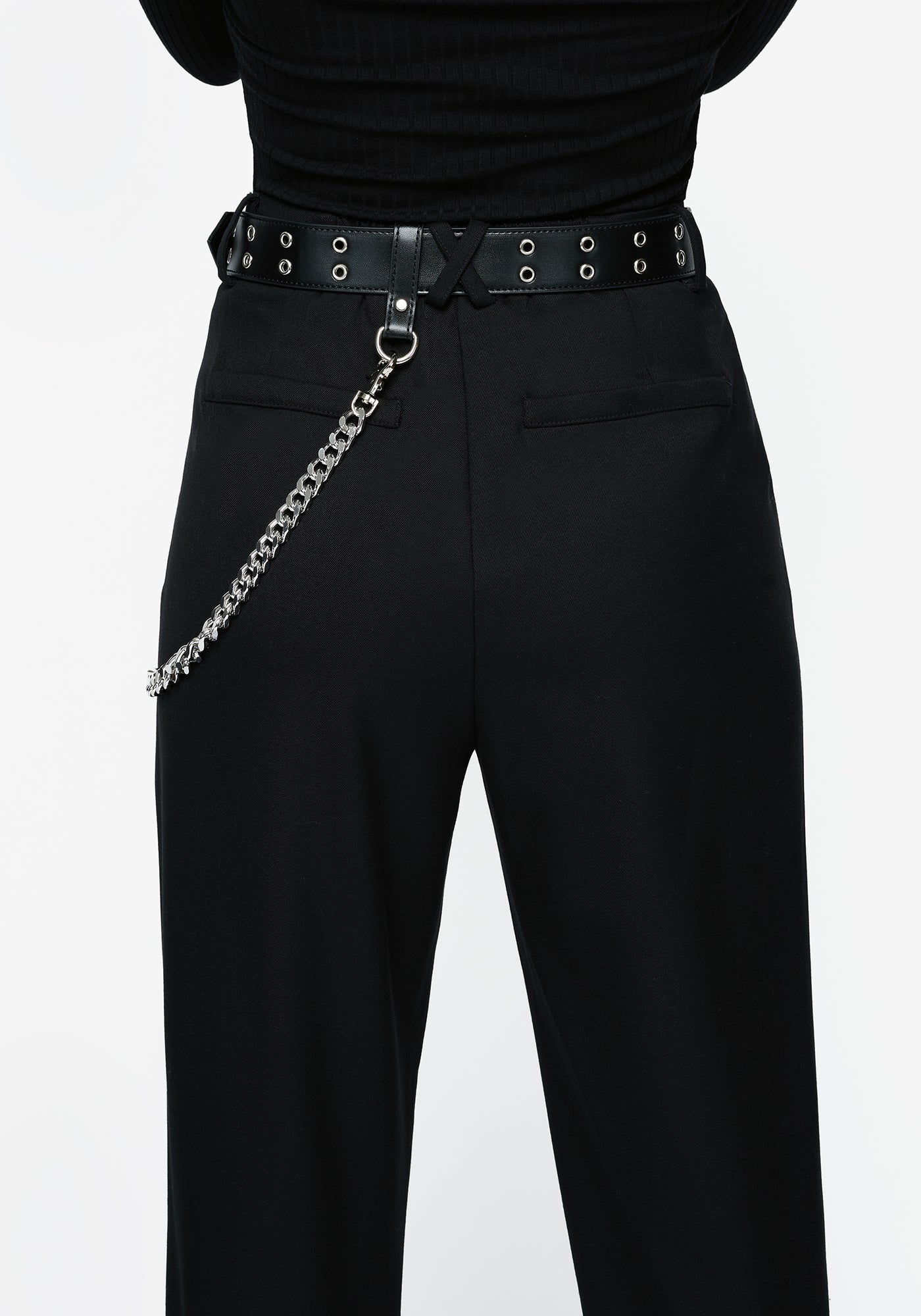 Fury Double Eyelet Chain Belt | Disturbia - Shop Women's Gothic