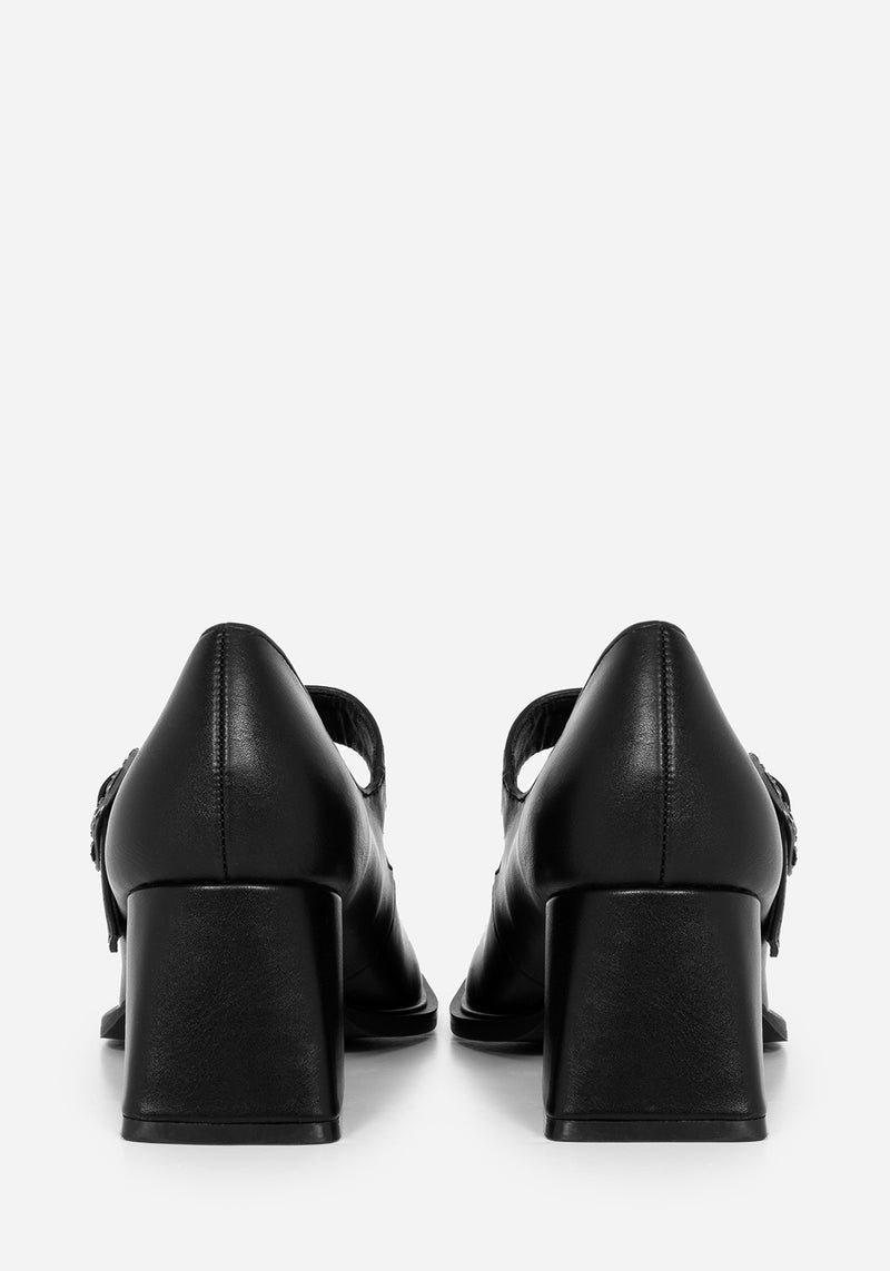 Hina Floral Buckle Mary Jane Shoes