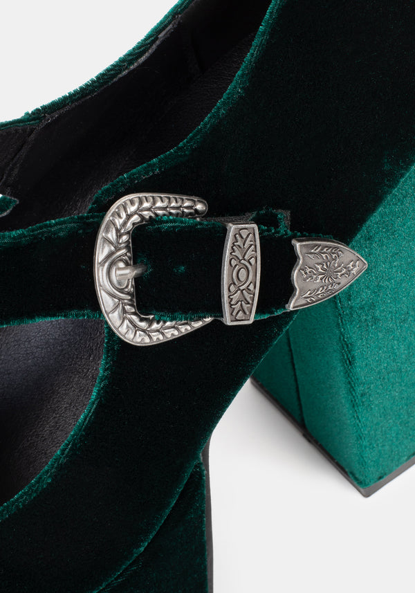 Zarina Velour Applique Midi Wrap Dress