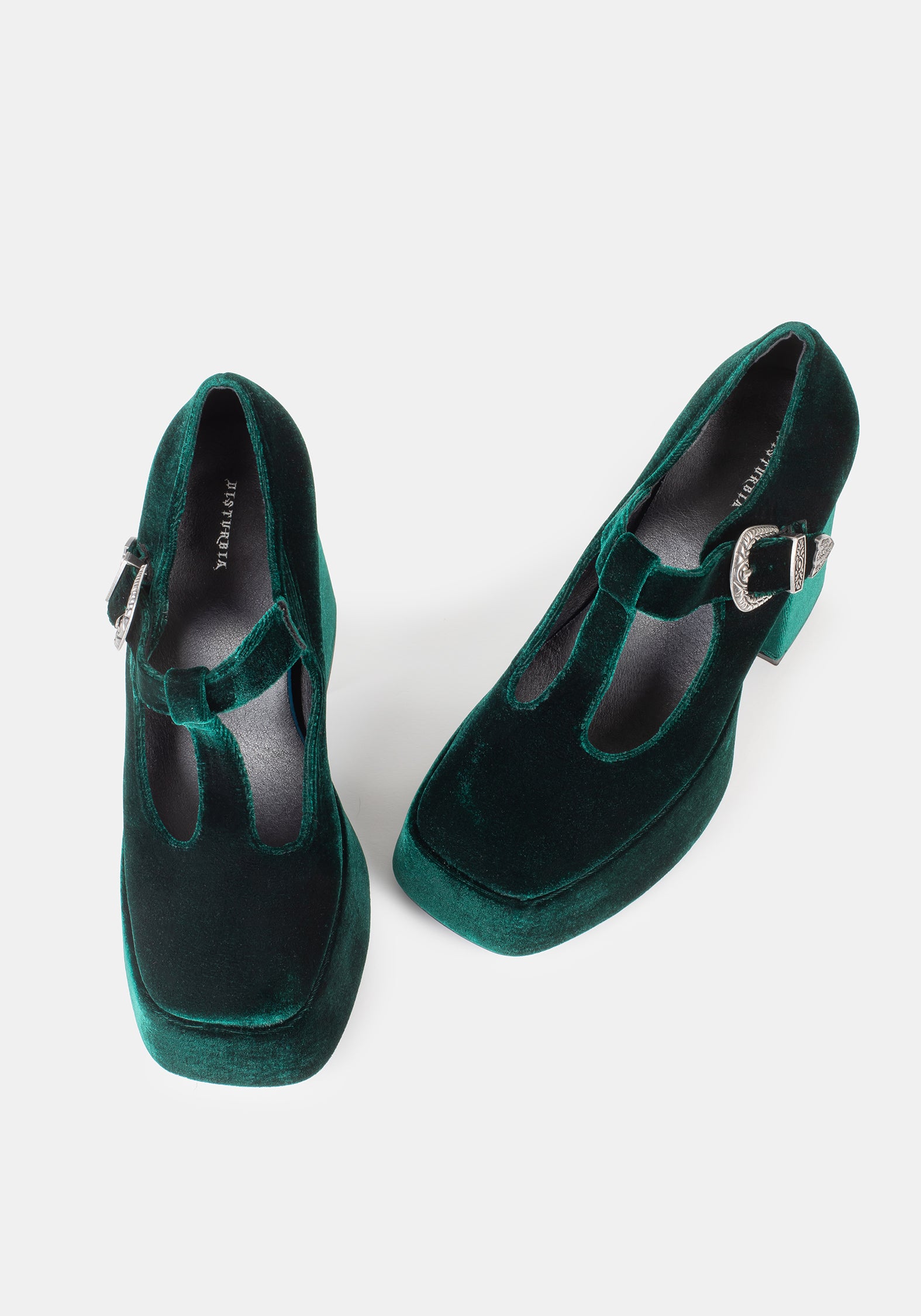 靴 L'Appartement MALUS Velvet bijou shoes Sybil Velvet Mary Jane – Disturbia