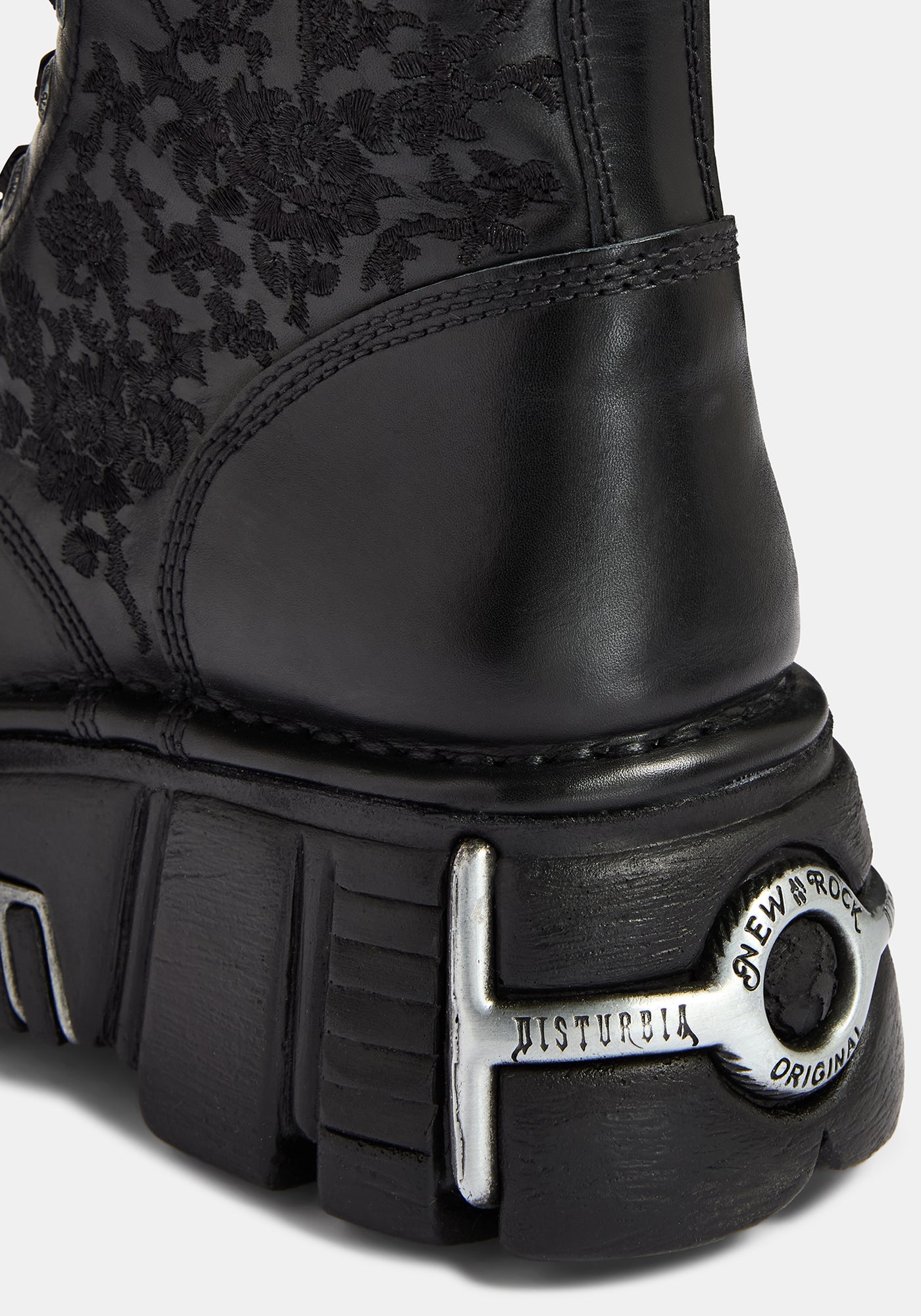 DISTURBIA ディスタービア　ブーツ　ブラック　ロック FW5538DISTURBIAXNEWROCKROSAMOT
