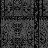 Fracture Cathedral Print Button Down Midi Dress