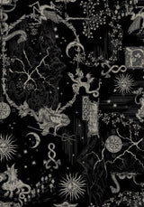 Isolde Medieval Map Tie Back Midi Dress