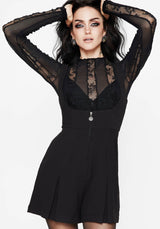 Grace Zip Front Pinafore Playsuit