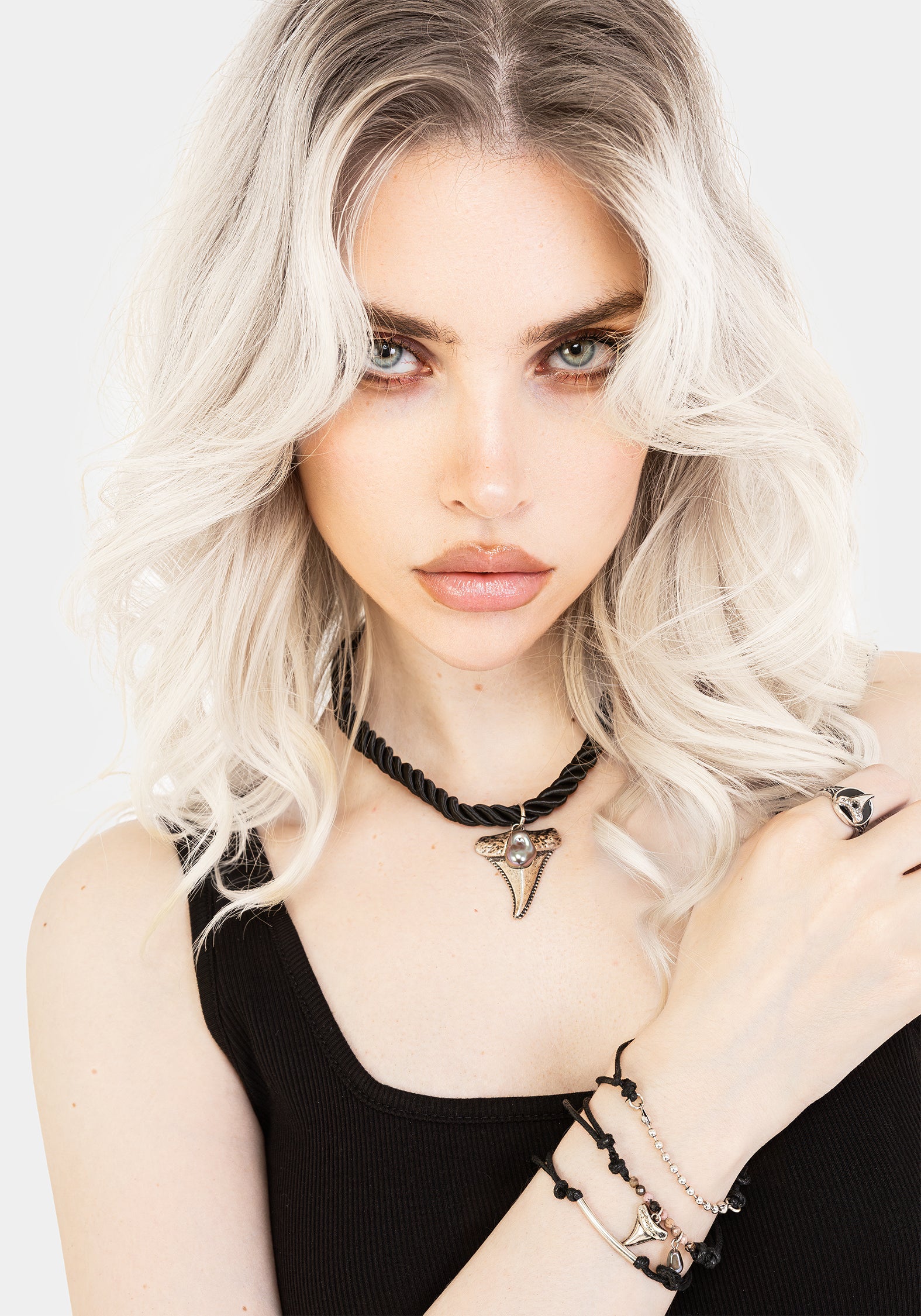 Shark Tooth Rope Necklace | Disturbia - Shop Women's Gothic ...