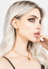 Hermia Foxglove Hoop Earrings