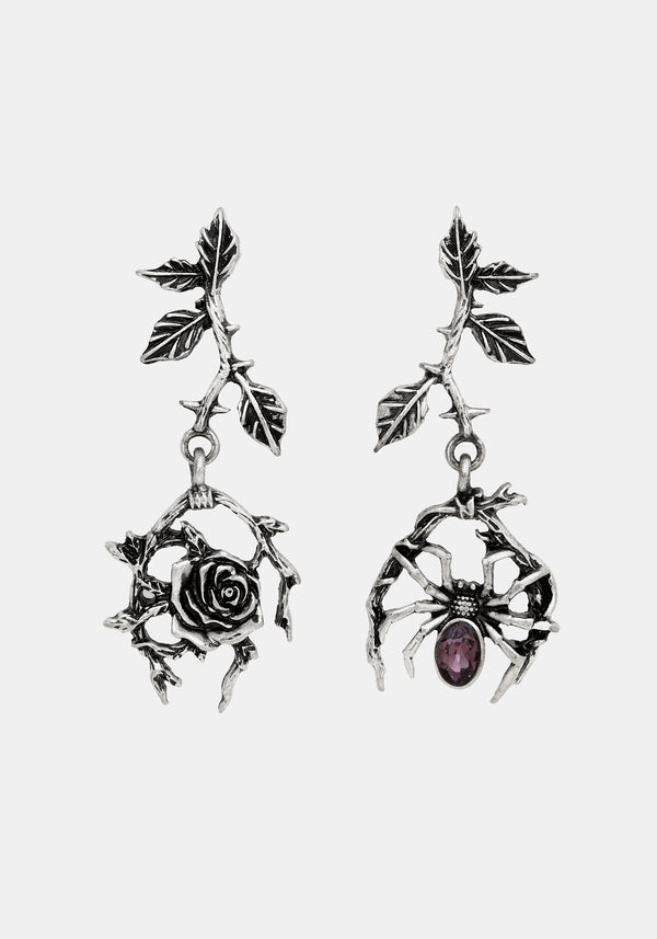 Rosethorn Widow Drop Earrings
