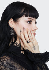 Rosethorn Widow Drop Earrings