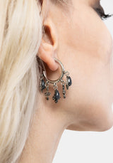 Crucentia Charm Hoops