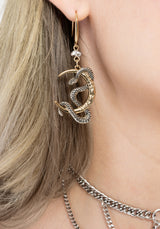 Selendra Snake & Moon Earrings