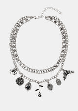 Draven Rat & Spider Charm Necklace