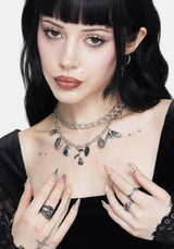 Draven Rat & Spider Charm Necklace