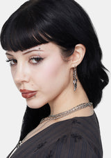 Corvus Bird Skull Hoops