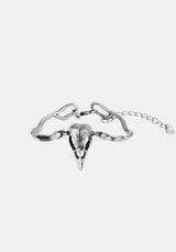 Corvus Bird Skull Bracelet Set