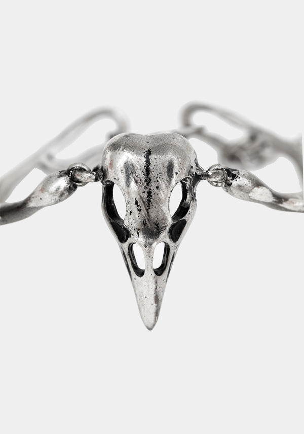 Corvus Bird Skull Bracelet Set