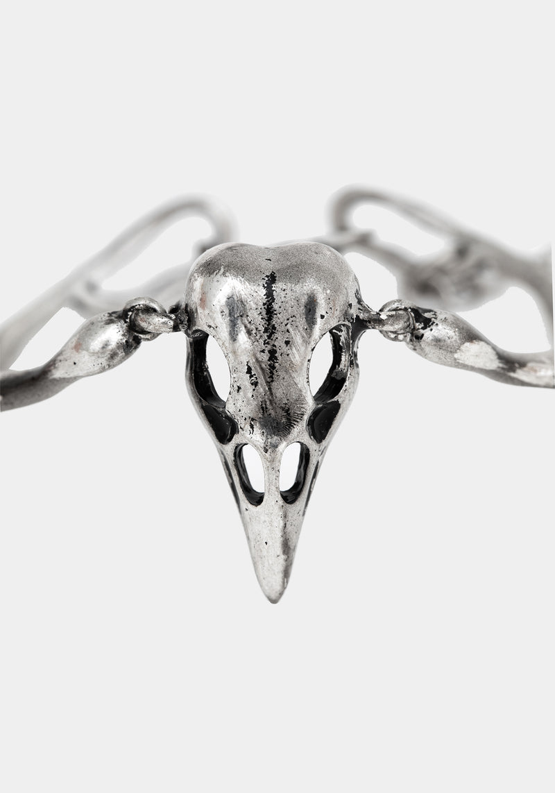 Corvus Bird Skull Bracelet Set