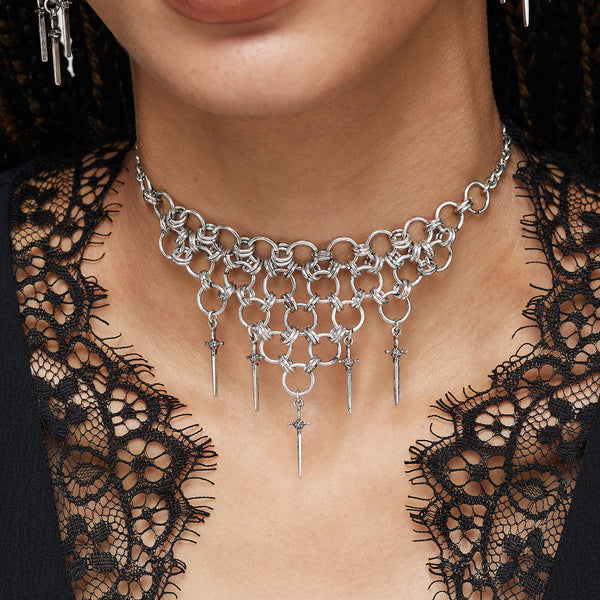 Vanthrax Chainmail Sword Choker – Disturbia