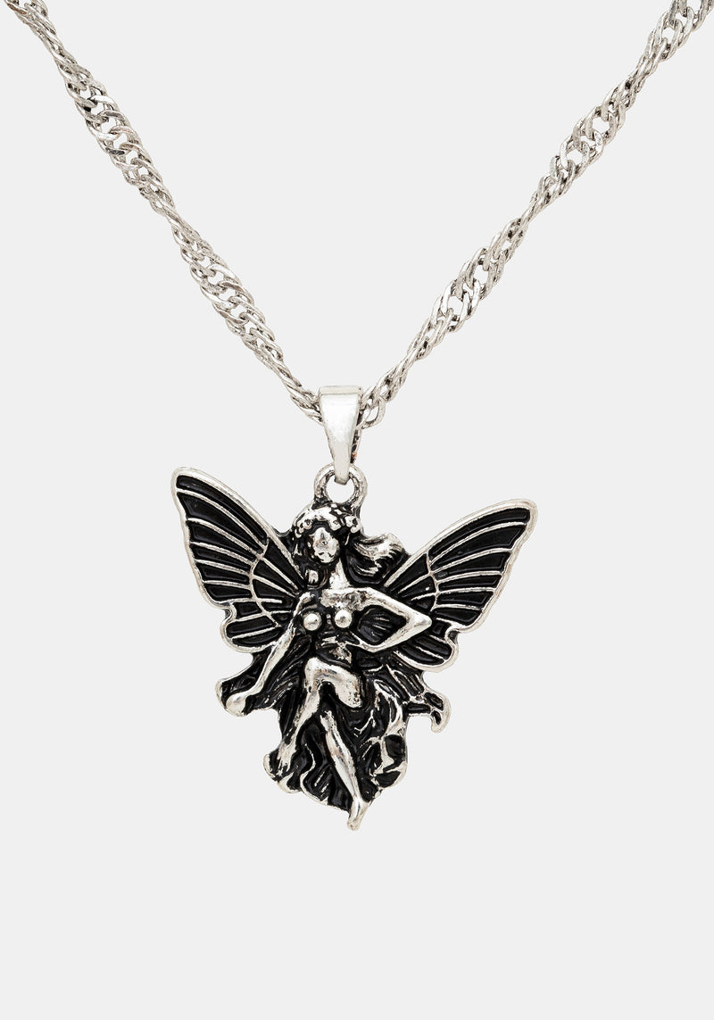 Sylvaine Fairy Trapped Flower Layered Necklace