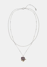 Rosea Rose Charm Necklace