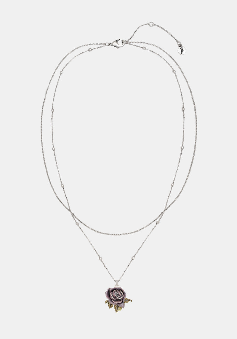 Rosea Rose Charm Necklace