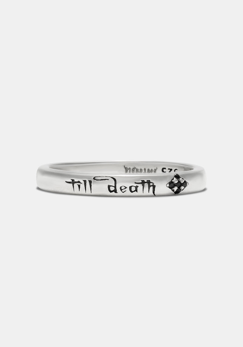 Till Death Sterling Silver Band - 4.5mm