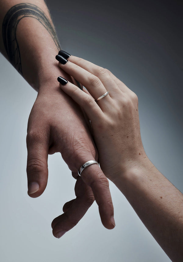 Till Death Sterling Silver Band - Women's