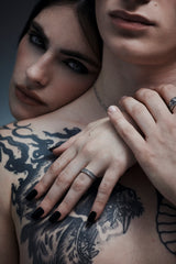 Amorata Lovers Sterling Silver Band - Women's