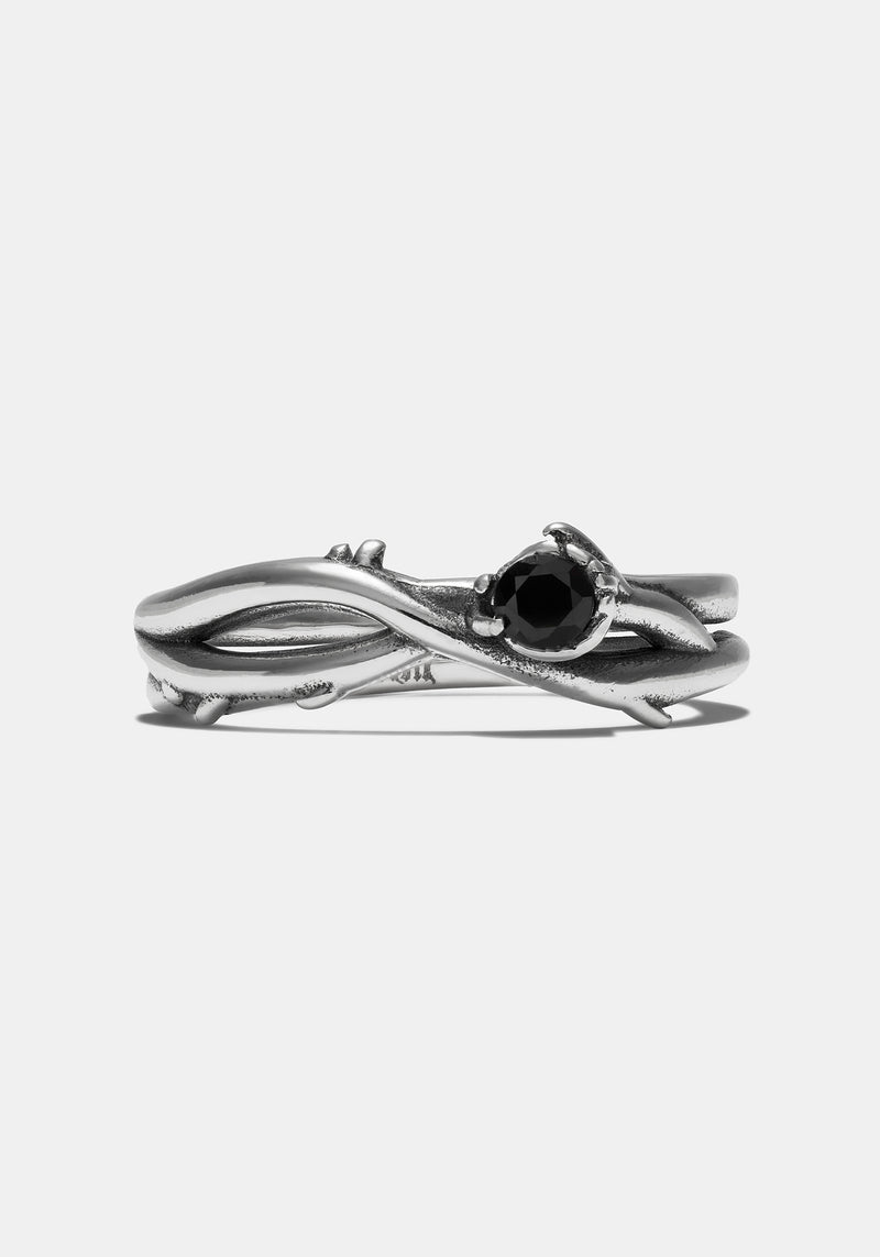 Rosethorn Sterling Silver Band - Women's