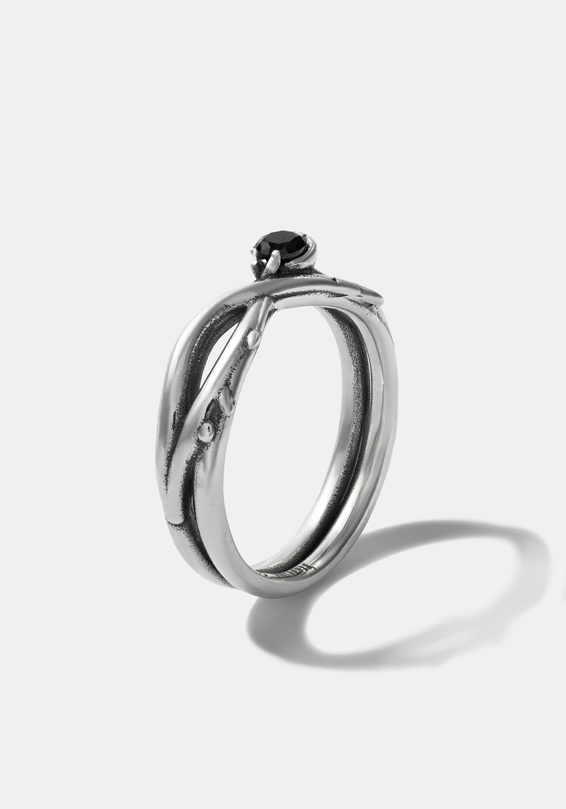 Rosethorn Sterling Silver Band - Women's
