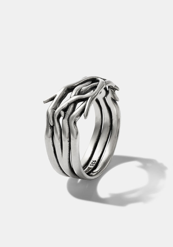 Rosethorn Sterling Silver Band - Men's