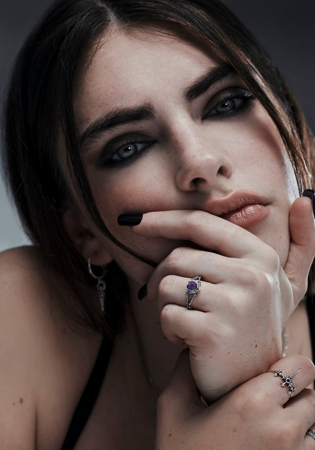 Devotion Ring Devotion Sterling Silver Amethyst Heart Ring – Disturbia