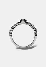 Teara Skull Sterling Silver Skinny Band