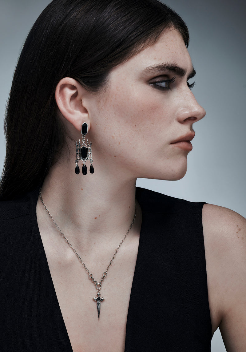 Sica Sword Sterling Silver Necklace