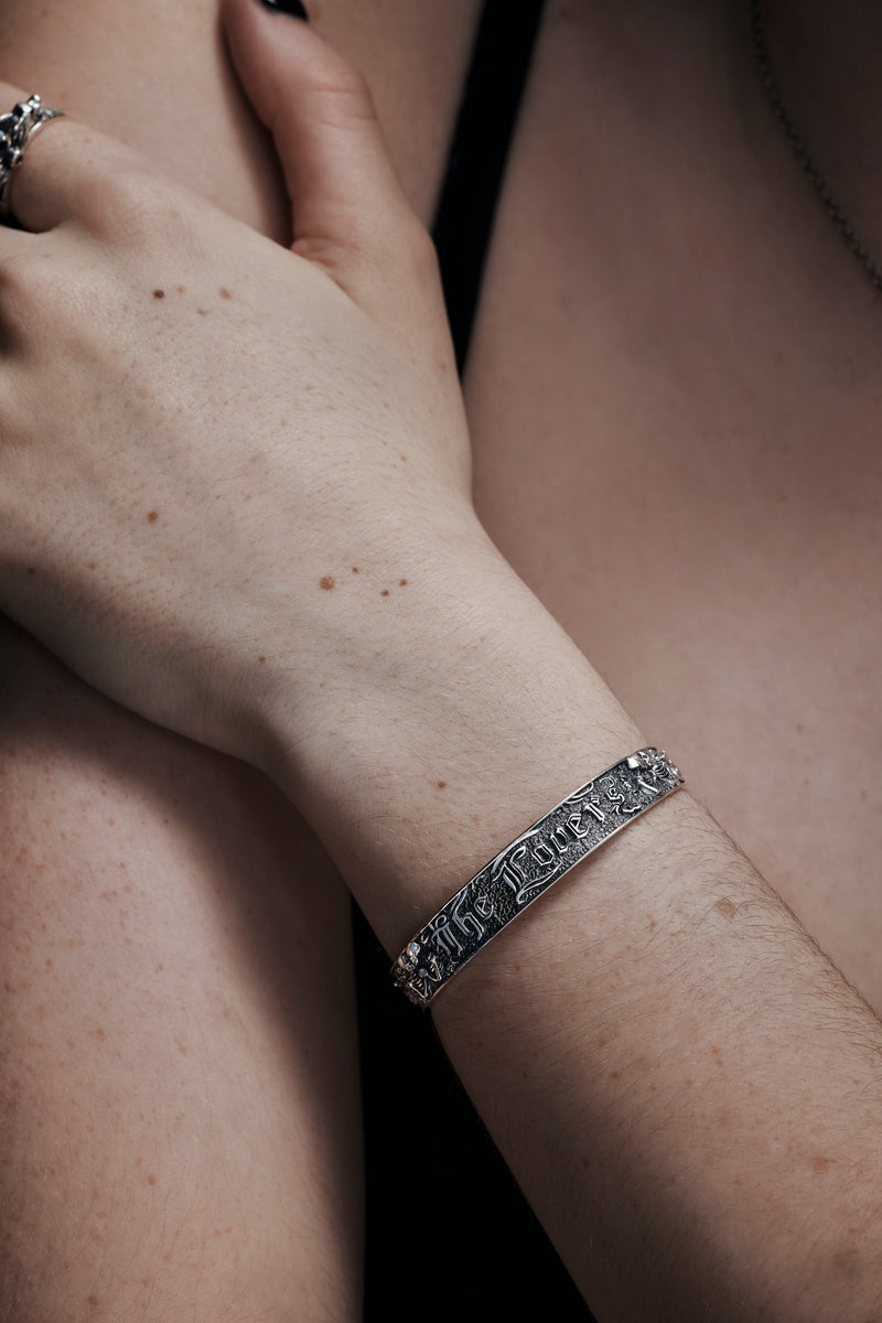 Amorata Lovers Sterling Silver Bangle