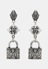 Gorthe Padlock Drop Earrings
