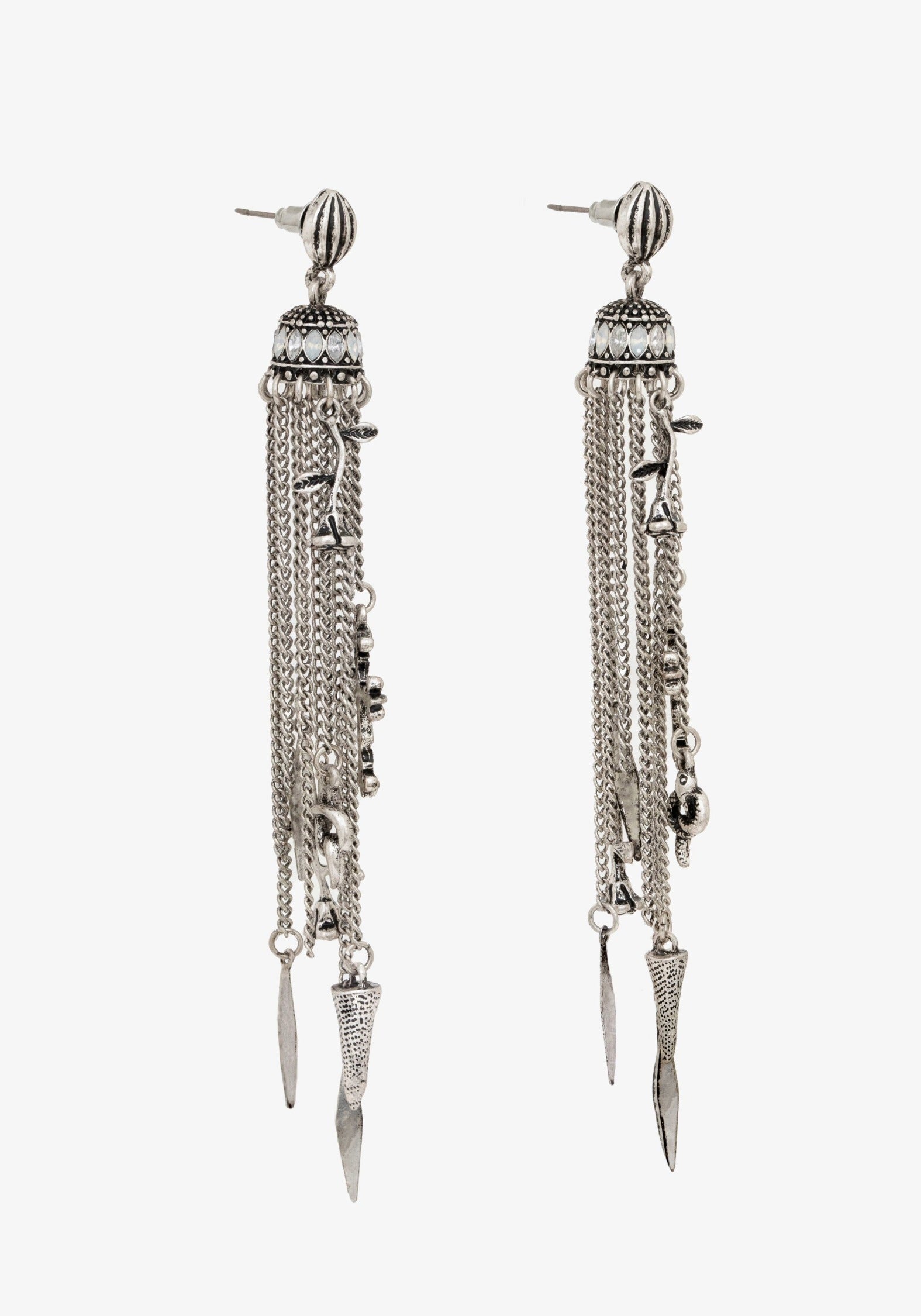 Flaren Charm Drop Earrings