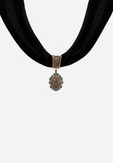 Rosamoth Cameo Velvet Choker