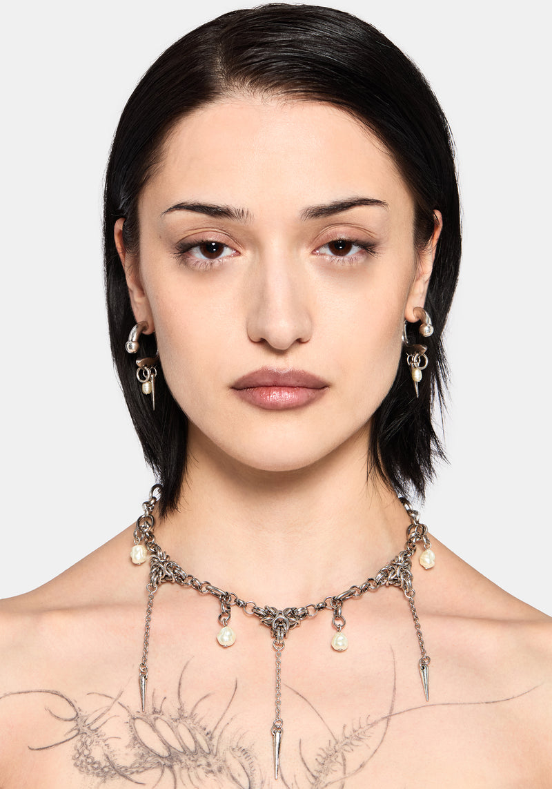 Gloryx Spike Chain Choker – Disturbia