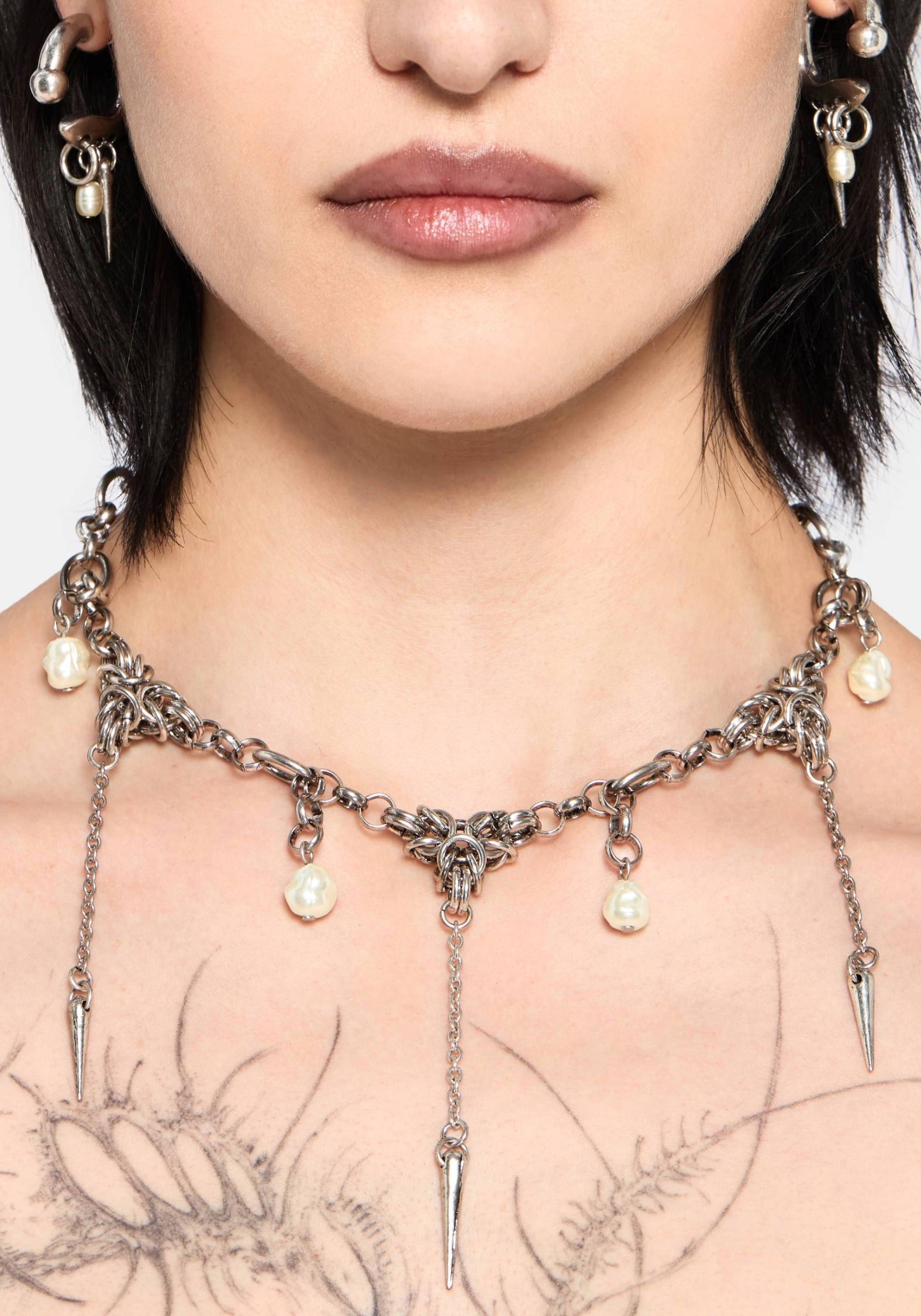 Gloryx Spike Chain Choker – Disturbia