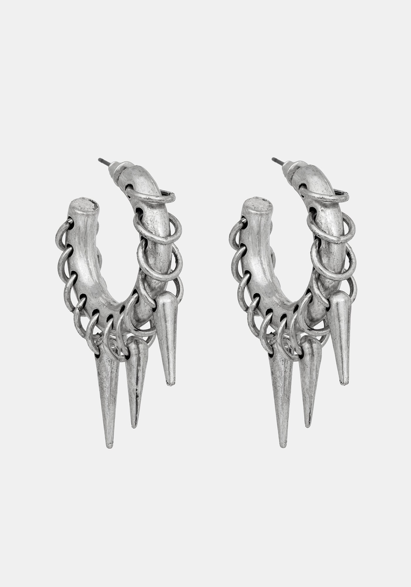 Gloryx Spike Pierced Hoops – Disturbia