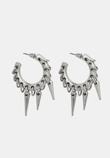Gloryx Spike Pierced Hoops
