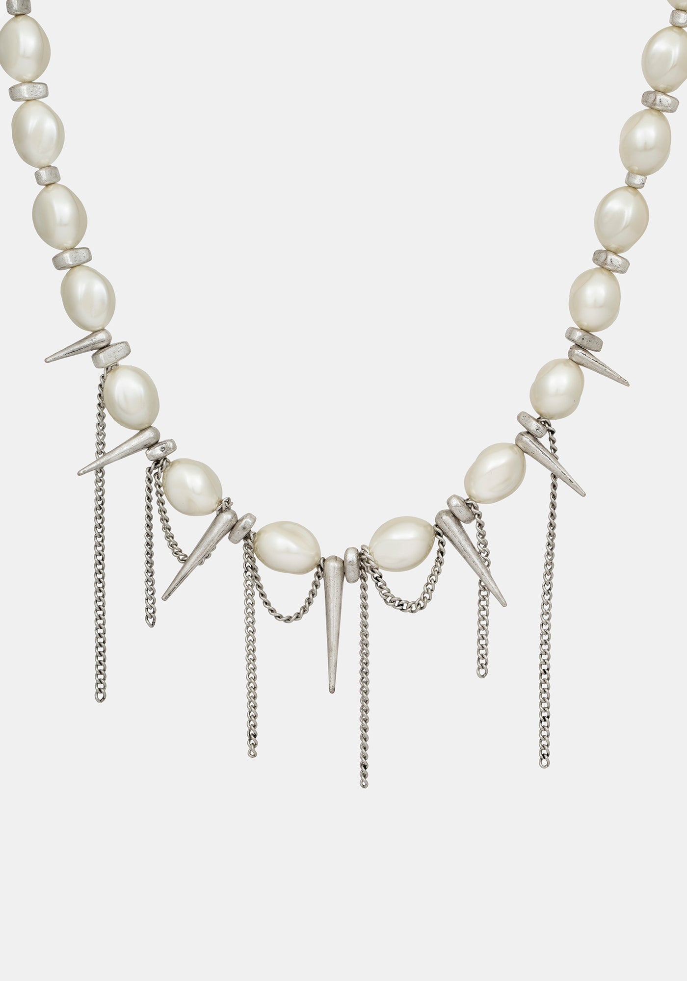 Flittex Spike Faux Pearl Choker – Disturbia