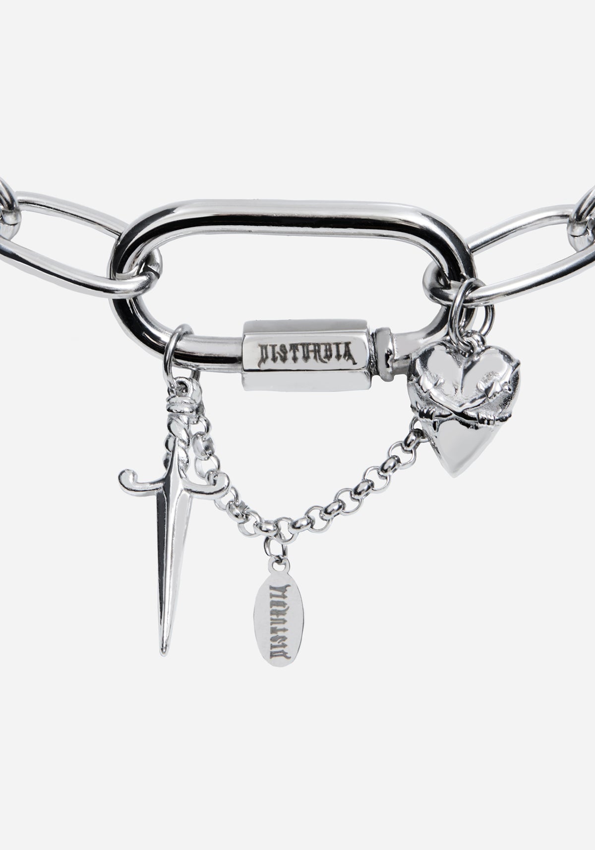 Hurnix Dagger Heart Stainless Steel Necklace