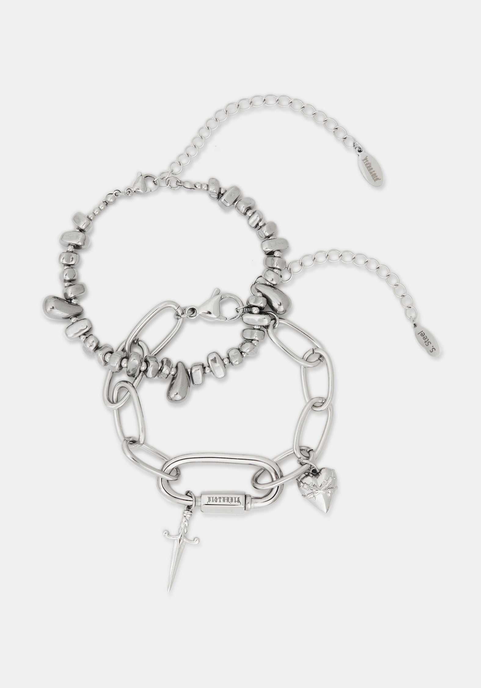 Hurnix Dagger Heart Stainless Steel Bracelet