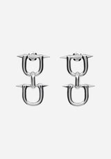 Ruzar Stainless Steel Drop Stud Earrings